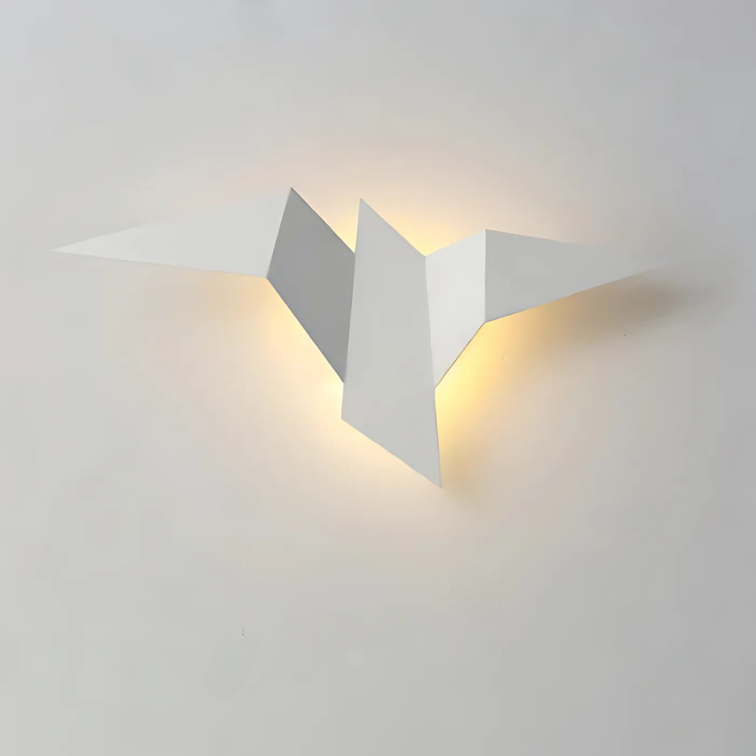 Origami Bird LED Wall Light – Metal, Warm White, Black, Gold or White
