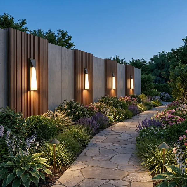 Slim Outdoor LED Wall Light – IP65 Aluminum, Dark Gray, Warm or Cool White, 2 Sizes