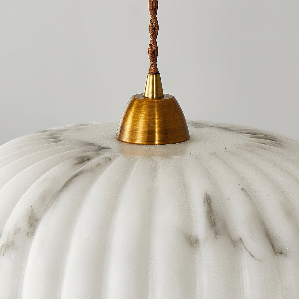 Orielle Organic Pendant Light – Sculptural White Shade, 11.8 Inch
