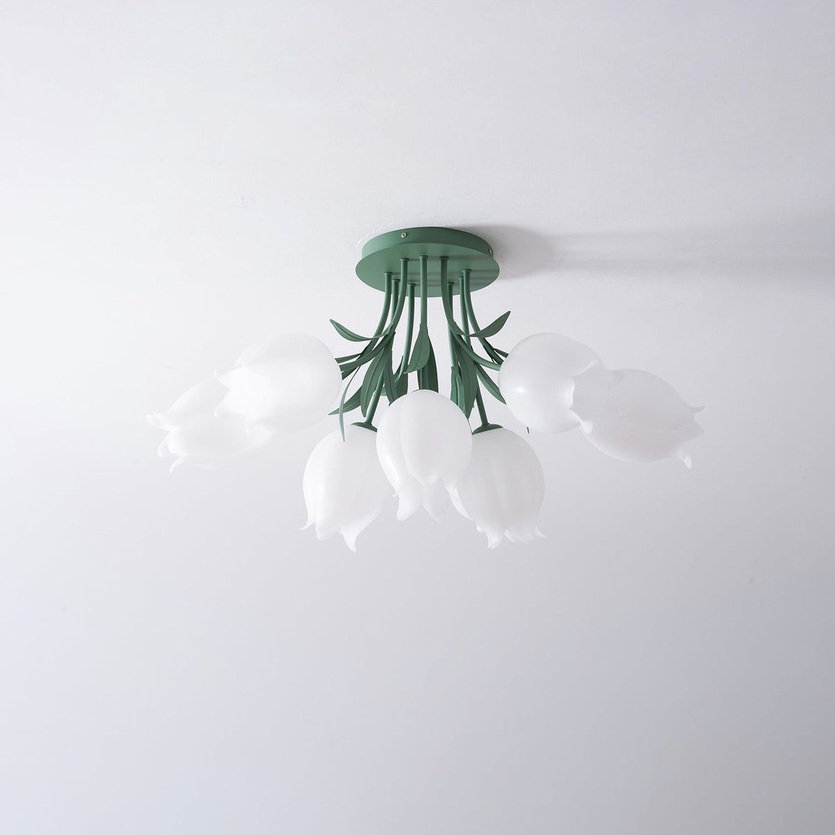 Ricko Lily Flower Ceiling Light – Multi-Head Acrylic Shades, Dimmable, Damp Rated, 3 Sizes