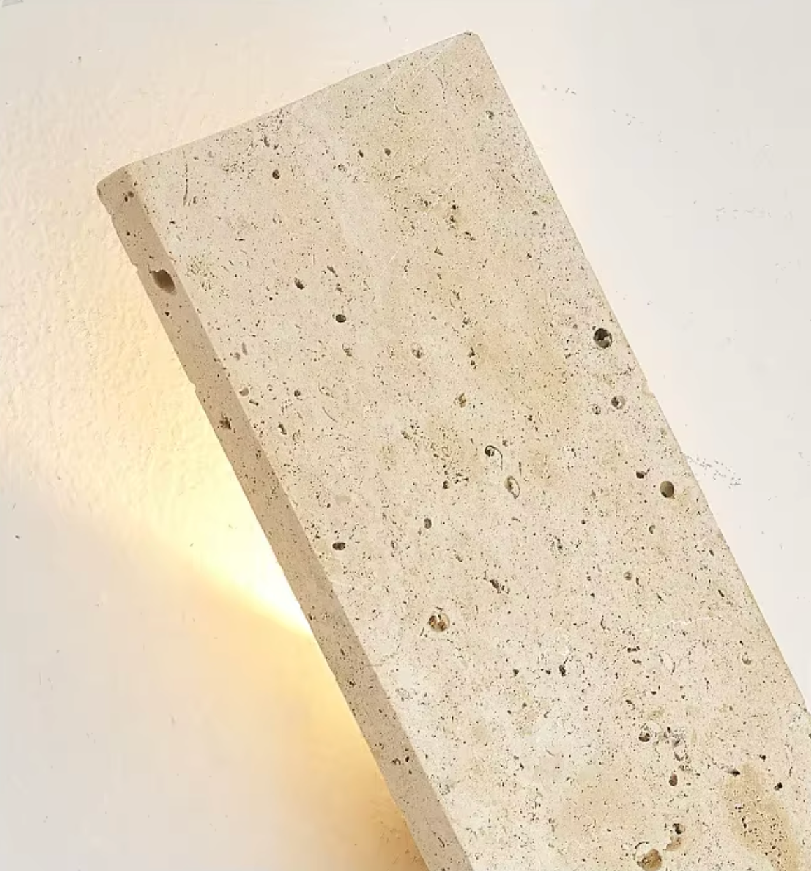 Natural Stone Outdoor LED Wall Sconce – 18W Dimmable, IP65 Waterproof, 2 Sizes