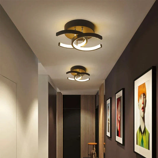 Acantha LED Flush Mount Ceiling Light – Slim Aluminum, Warm White, Black or White
